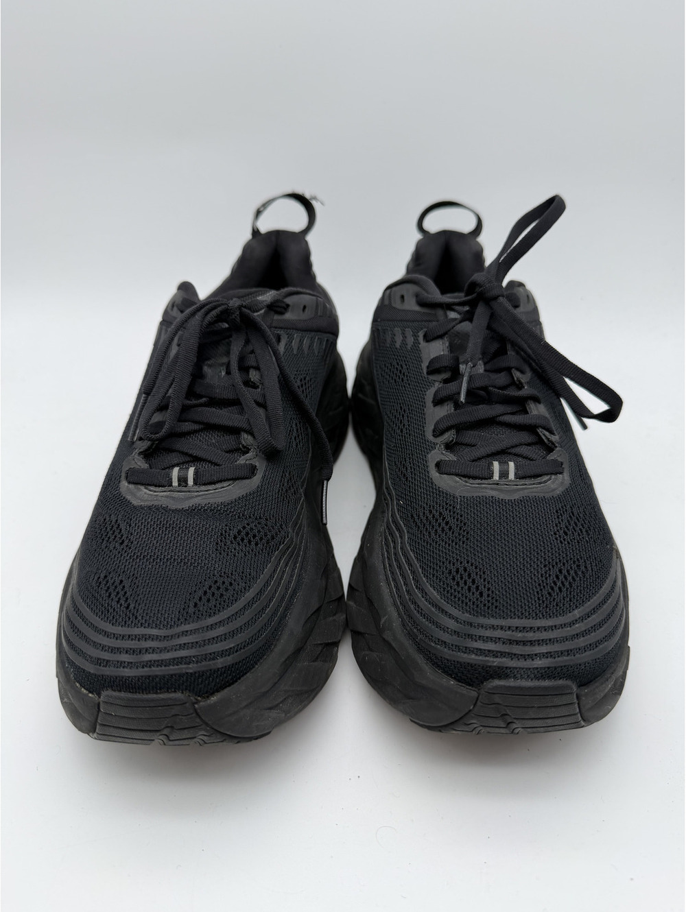 Hoka Women's Bondi 6 Black Athletic Running Shoes, Size 9